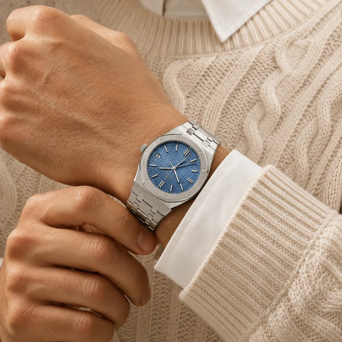 A shape that stands apart on the wrist.
