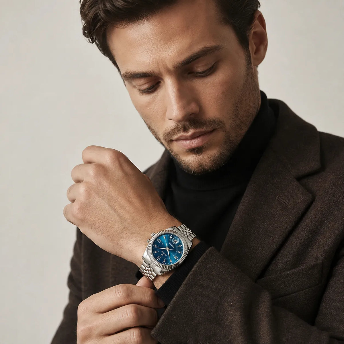 Prague Fluted Date Watch