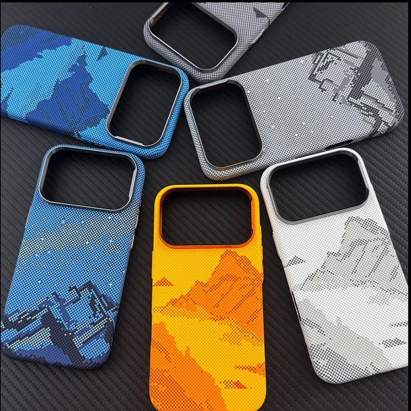 Strata Contrast Aramid Fiber Case for iPhone - Gray