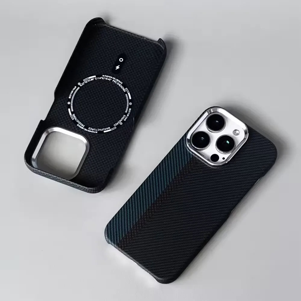 Carbon Fiber Premium Case Midnight Blue for iPhone
