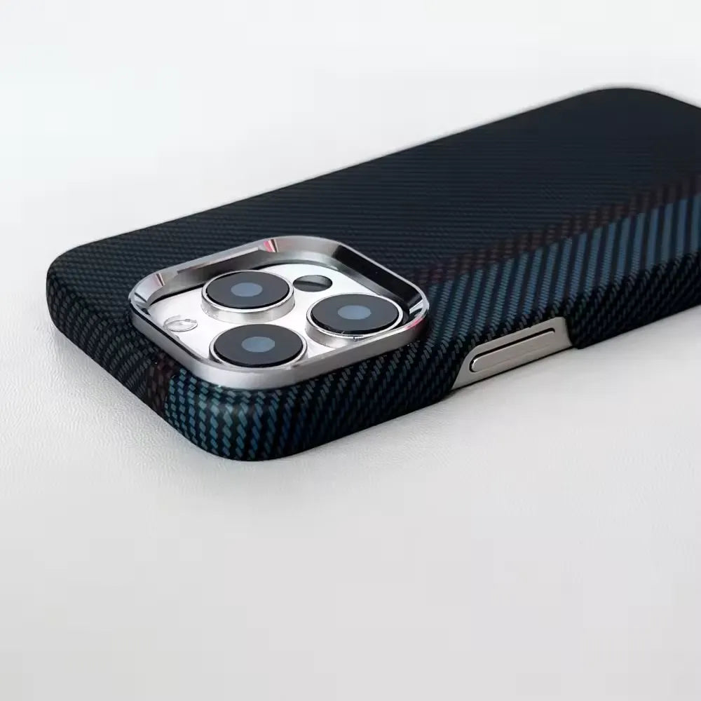 Carbon Fiber Premium Case Midnight Blue for iPhone