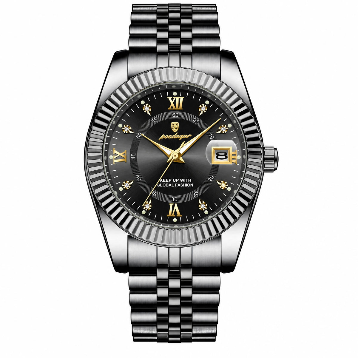 Prague Fluted Date Watch