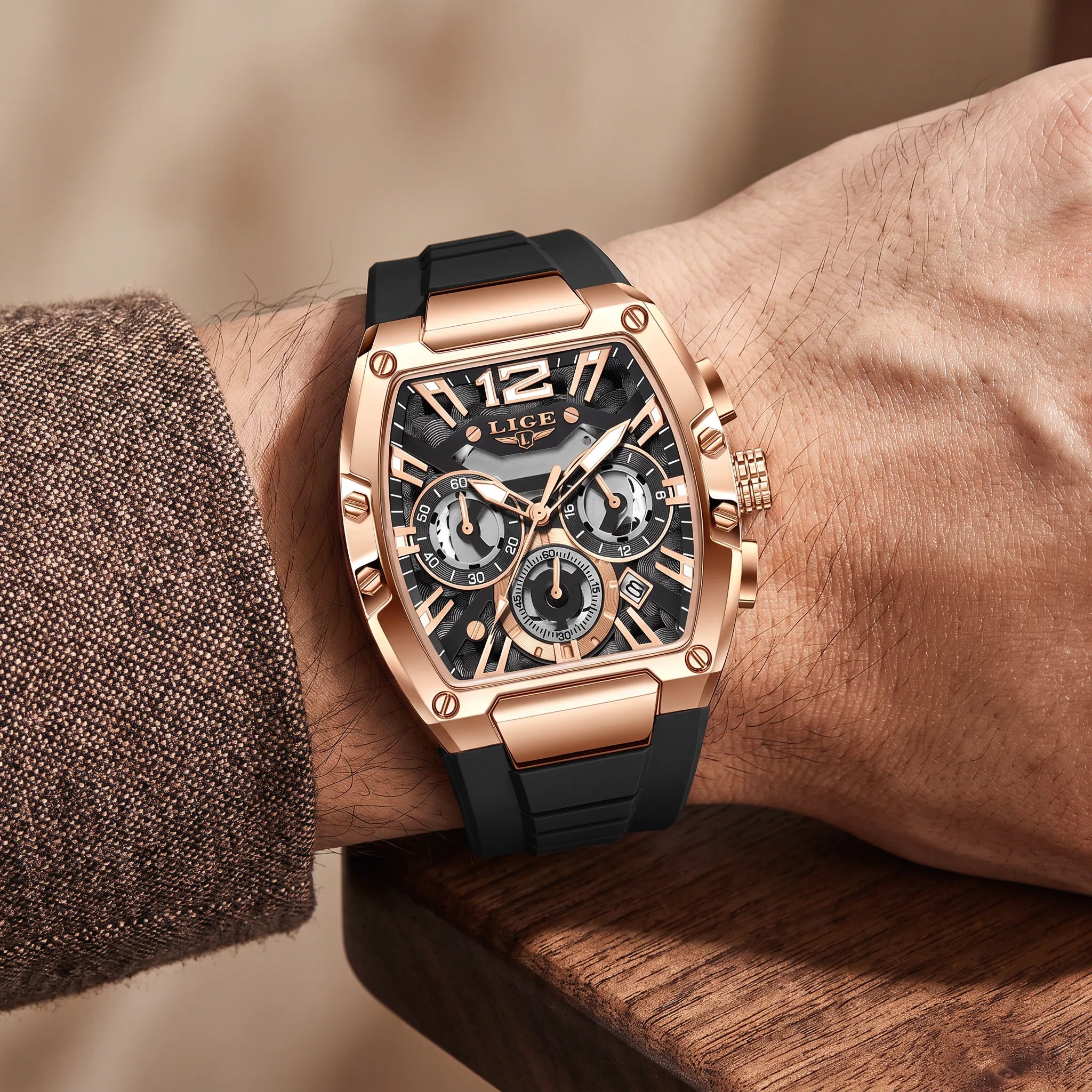 Zurich Square Chronograph Watch