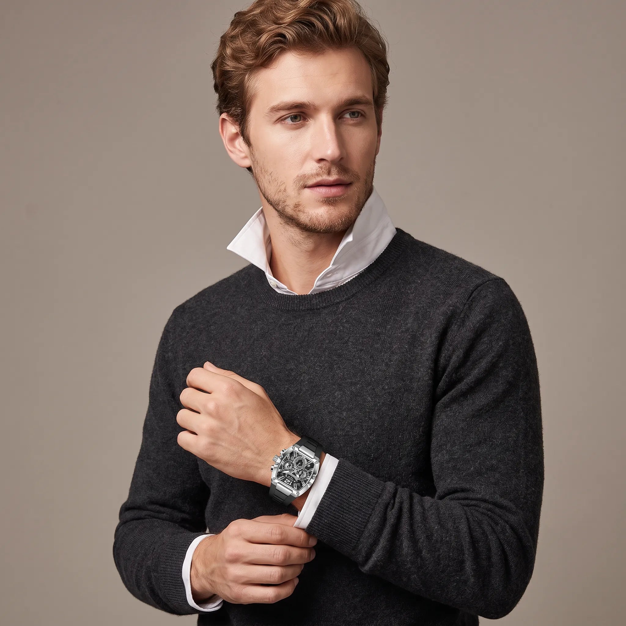 Zurich Square Chronograph Watch