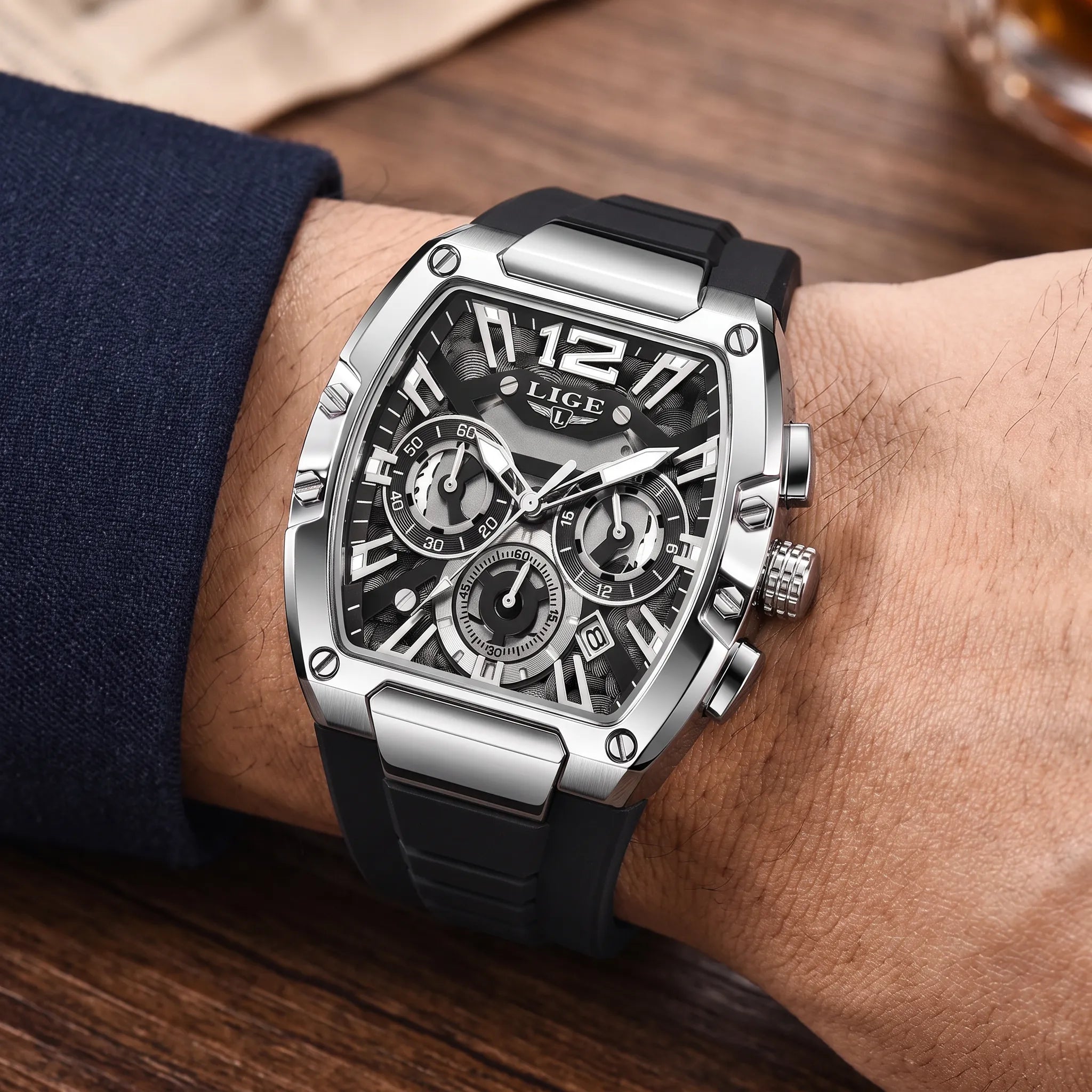 Zurich Square Chronograph Watch