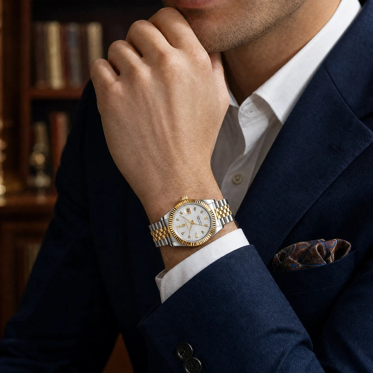Prague Fluted Date Watch