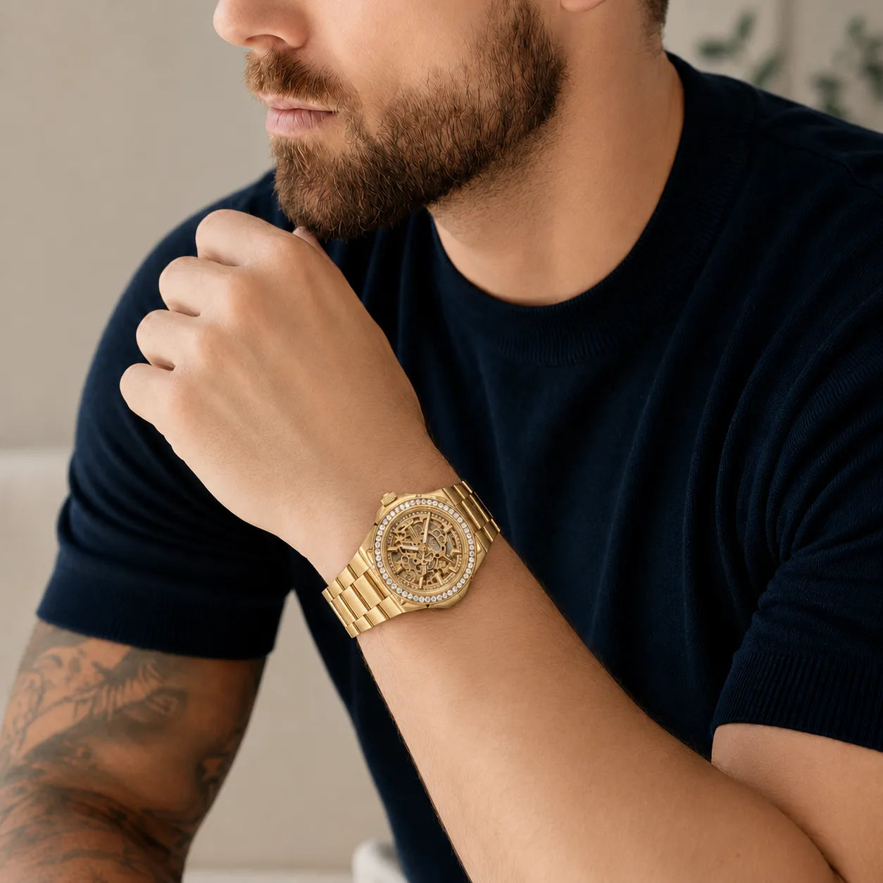 Monaco Skeleton Automatic Watch