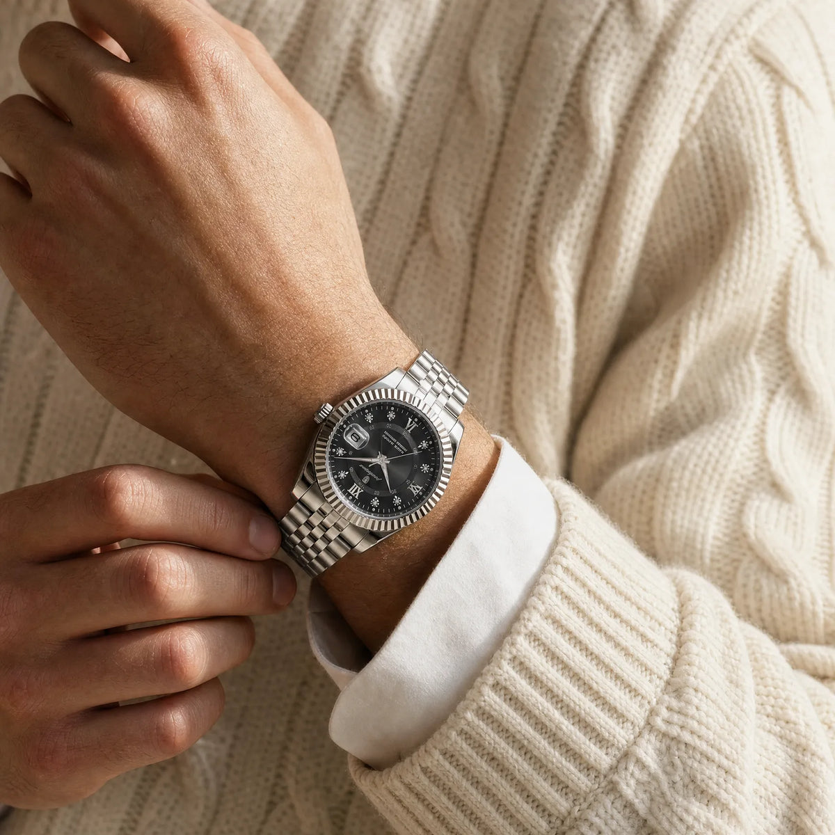 Prague Fluted Date Watch