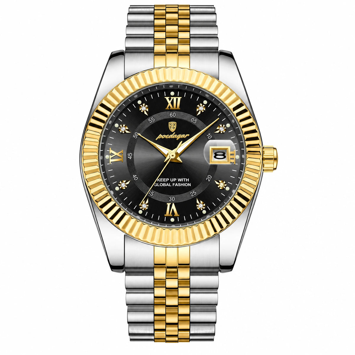 Prague Fluted Date Watch