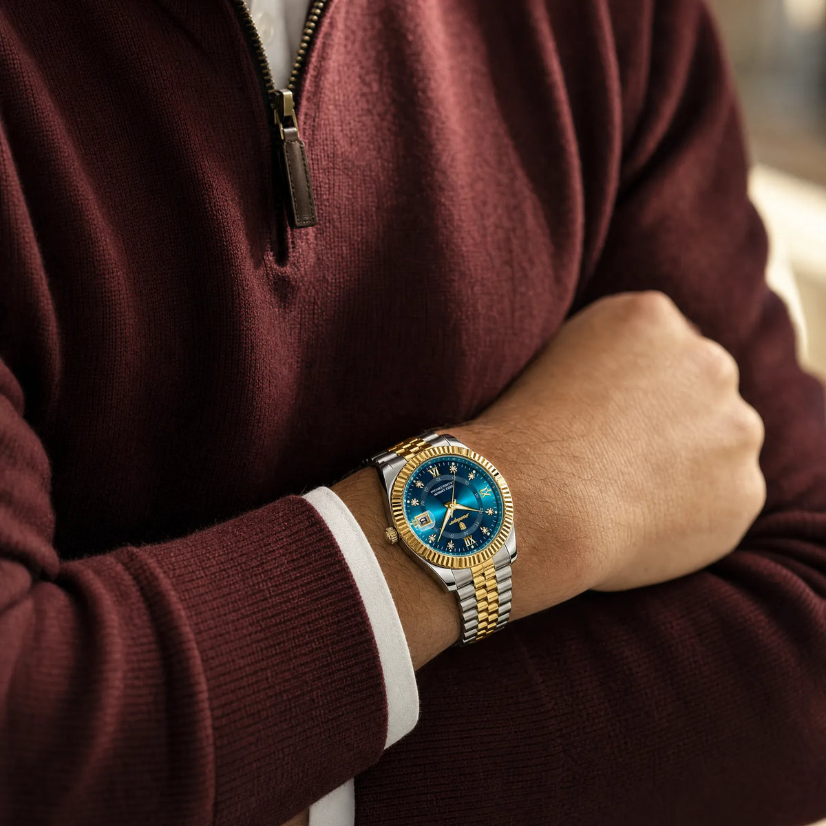 Prague Fluted Date Watch